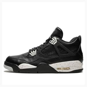 Air Jordan 4 Barbati Nike Retro LS Oreo Ghete Baschet Negrii | JD-749MK