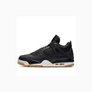 Air Jordan 4 Barbati Nike Retro SE Laser Ghete Baschet Negrii Albi Maro | JD-687QY