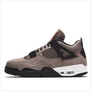 Air Jordan 4 Barbati Nike Retro Taupe Haze Ghete Baschet Negrii Maro | JD-249QR