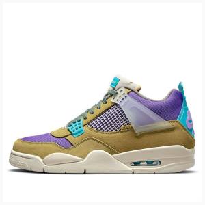 Air Jordan 4 Barbati Nike X Union LA 'Desert Moss' 30 Ghete Baschet Maro Violet Albastri | JD-180MG