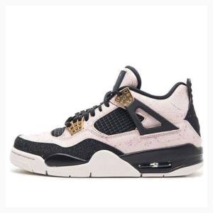 Air Jordan 4 Dama Nike Retro Silt Ghete Baschet Roz Negrii | JD-872YJ