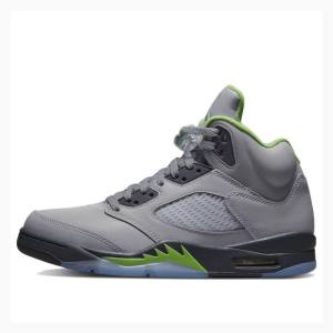 Air Jordan 5 Barbati Nike Bean 2022 Ghete Baschet Gri Verzi | JD-348ZM