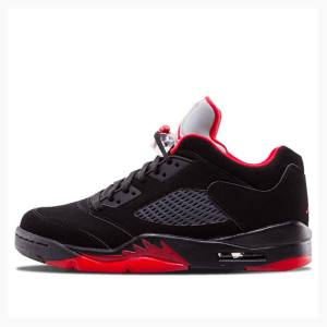 Air Jordan 5 Barbati Nike Retro Low Alternate 90 Adidași Negrii Rosii | JD-461ON