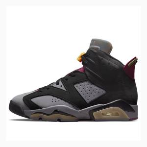 Air Jordan 6 Barbati Nike Retro Bordeaux Ghete Baschet Negrii Violet | JD-506KJ