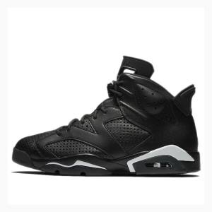 Air Jordan 6 Barbati Nike Retro Cat Ghete Baschet Negrii | JD-496UQ