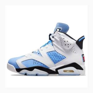 Air Jordan 6 Barbati Nike Retro Ghete Baschet Albi Albastri | JD-276SU