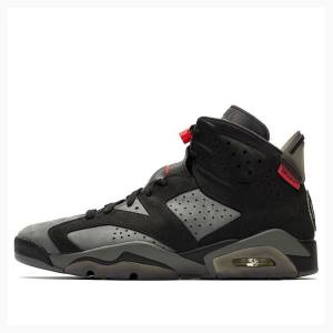 Air Jordan 6 Barbati Nike Retro PSG Iron Infrared Ghete Baschet Gri Negrii | JD-875BR