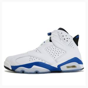 Air Jordan 6 Barbati Nike Retro Sport Ghete Baschet Albi Albastri | JD-810KB