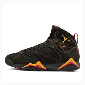 Air Jordan 7 Barbati Nike Retro Citrus Ghete Baschet Negrii Portocalii | JD-067RY