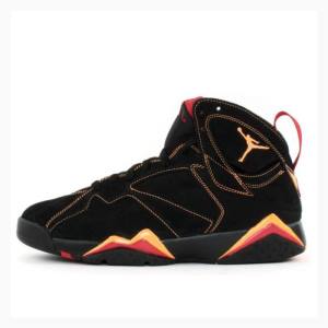 Air Jordan 7 Barbati Nike Retro Citrus-Varsity Ghete Baschet Negrii Portocalii | JD-624RH