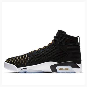 Air Jordan Barbati Nike Flyknit Elevation 23 Ghete Baschet Negrii Galbeni | JD-473CG