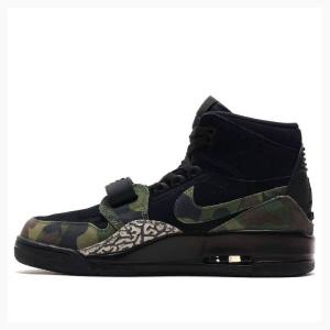 Air Jordan Barbati Nike Legacy 312 Camo Ghete Baschet Negrii Verzi | JD-481VX