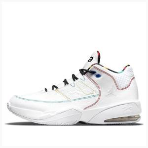 Air Jordan Barbati Nike Max Aura 3 Ghete Baschet Albi Negrii Rosii | JD-510TG