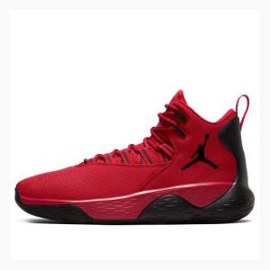 Air Jordan Barbati Nike Super Fly MVP PF Black Red Ghete Baschet Rosii Negrii | JD-698VM