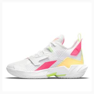 Air Jordan Barbati Nike Why Not Zer0.4 PF 4 Ghete Baschet Albi Roz Bej | JD-138GR