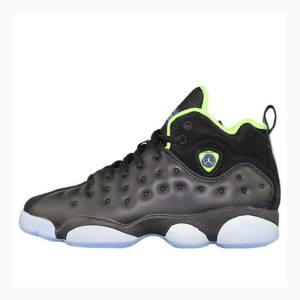 Air Jordan Dama Nike Jumpman Team II Ghete Baschet Negrii Verzi | JD-064WZ