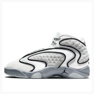 Air Jordan Dama Nike OG Tech Grey Ghete Baschet Gri Albi Negrii | JD-178EV