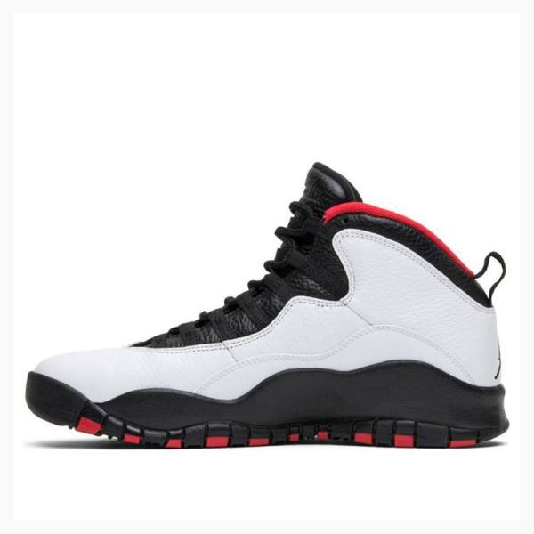 Air Jordan 10 Barbati Nike Double Nickel Ghete Baschet Albi Negrii | JD-951JY