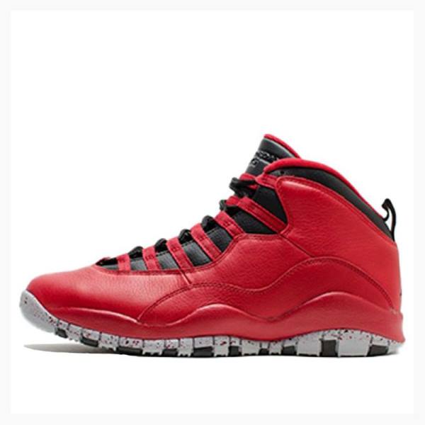 Air Jordan 10 Barbati Nike Retro 30TH Bulls Over Broadway Ghete Baschet Rosii Negrii | JD-843HQ