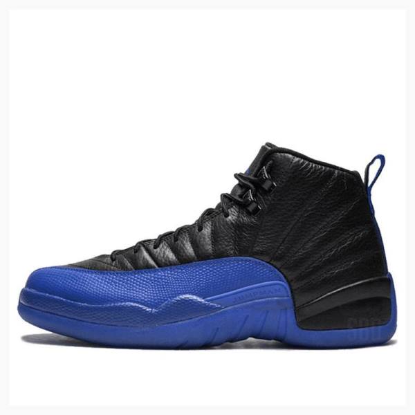 Air Jordan 12 Barbati Nike Retro Game Ghete Baschet Negrii Albastri | JD-748AN