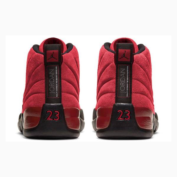 Air Jordan 12 Barbati Nike Retro Reverse Flu Game Ghete Baschet Negrii Rosii | JD-379AP