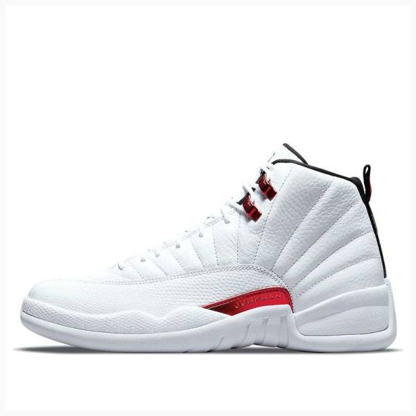 Air Jordan 12 Barbati Nike Retro Twist Ghete Baschet Albi Rosii | JD-152WT