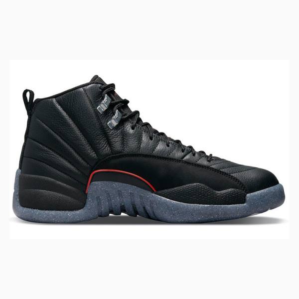 Air Jordan 12 Barbati Nike Retro Utility Grind Ghete Baschet Negrii | JD-789BW