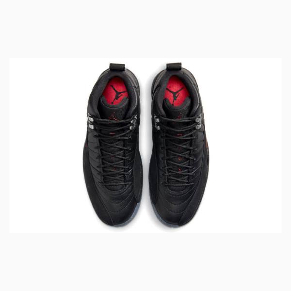 Air Jordan 12 Barbati Nike Retro Utility Grind Ghete Baschet Negrii | JD-789BW