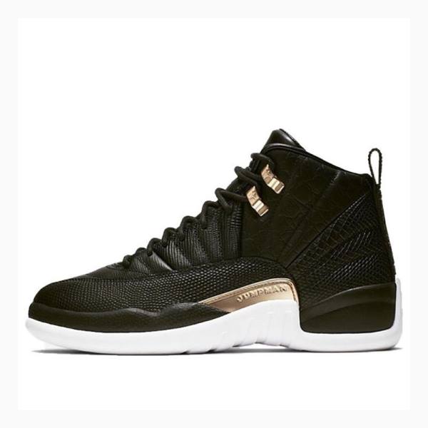 Air Jordan 12 Dama Nike Retro Metallic Ghete Baschet Negrii | JD-978QL