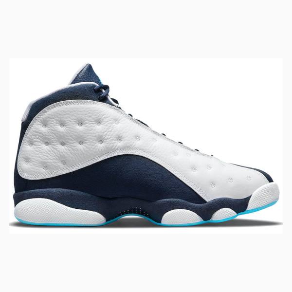 Air Jordan 13 Barbati Nike Retro Obsidian powder Ghete Baschet Albi Albastri | JD-528NP