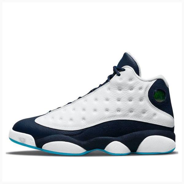 Air Jordan 13 Barbati Nike Retro Obsidian powder Ghete Baschet Albi Albastri | JD-528NP