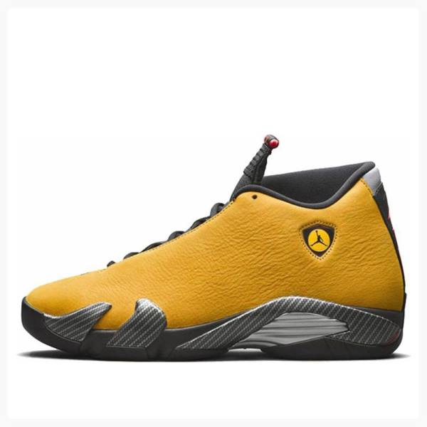 Air Jordan 14 Barbati Nike Retro Ferrari Ghete Baschet Aurii Negrii | JD-351ZV