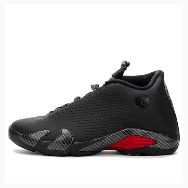 Air Jordan 14 Barbati Nike Retro SE Black Ferrari Ghete Baschet Negrii Rosii | JD-150VQ