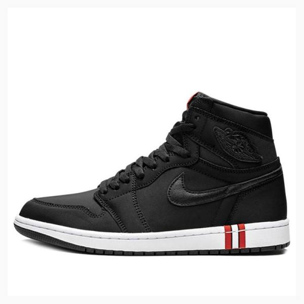 Air Jordan 1 Barbati Nike High Retro PSG - Paris Saint Germain Ghete Baschet Negrii | JD-327IZ