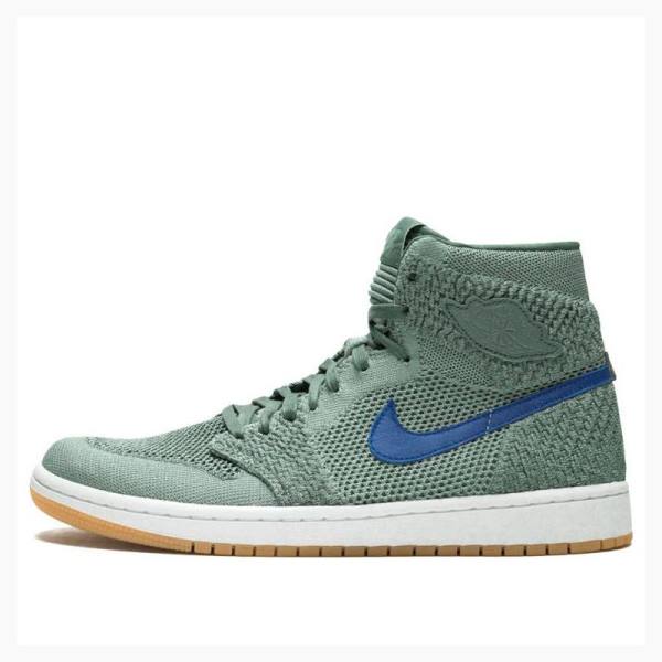 Air Jordan 1 Barbati Nike Retro Flyknit Clay Ghete Baschet Verzi | JD-504CW