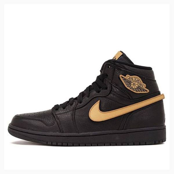 Air Jordan 1 Barbati Nike Retro High BHM Ghete Baschet Negrii Maro | JD-763QH