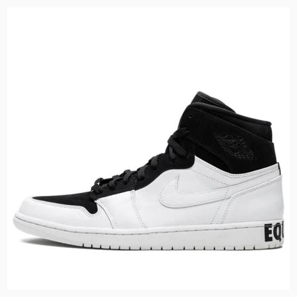 Air Jordan 1 Barbati Nike Retro High Equality Ghete Baschet Negrii Albi | JD-365LI