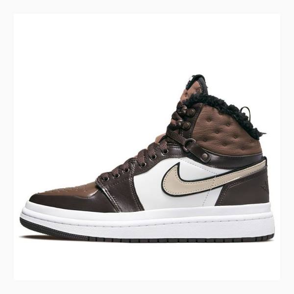 Air Jordan 1 Dama Nike Acclimate Ghete Baschet Maro Albi | JD-189GZ