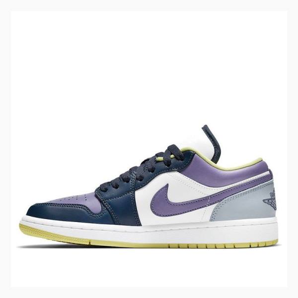 Air Jordan 1 Dama Nike Low SE Mismatched - Purple Magenta Adidași Colorati | JD-647HU