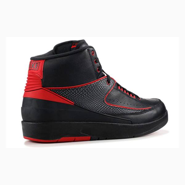 Air Jordan 2 Barbati Nike Retro Alternate Ghete Baschet Negrii Rosii | JD-031GB