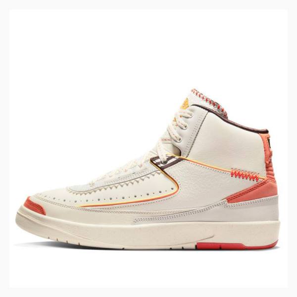 Air Jordan 2 Barbati Nike Retro Maison Chateau Rouge Ghete Baschet Albi Portocalii | JD-796NJ