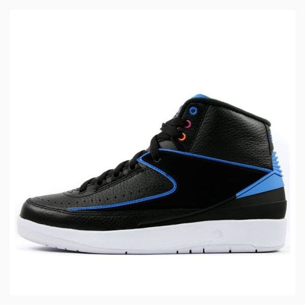 Air Jordan 2 Barbati Nike Retro Photo Ghete Baschet Negrii Albastri | JD-613DI