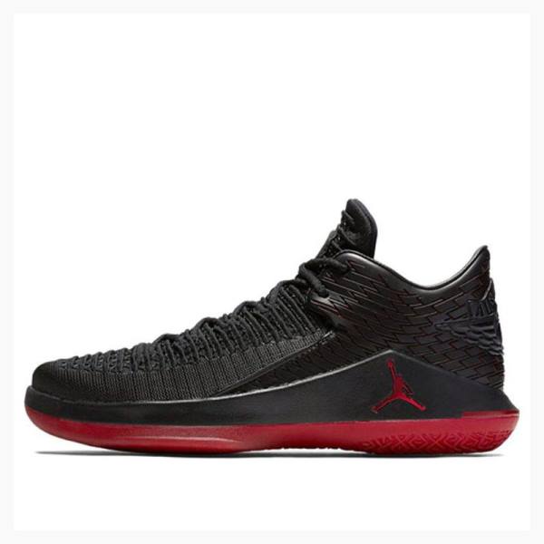 Air Jordan 32 Barbati Nike Low Last Shot Adidași Negrii Rosii | JD-796MP