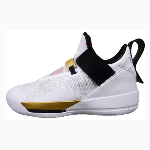 Air Jordan 33 Dama Nike Adidasi Alergare Negrii Albi | JD-154FT