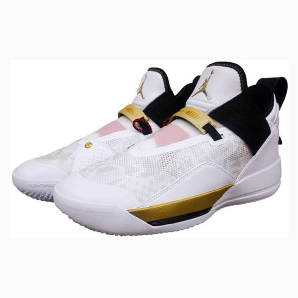 Air Jordan 33 Dama Nike Adidasi Alergare Negrii Albi | JD-154FT