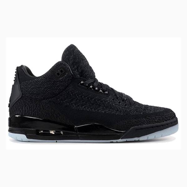 Air Jordan 3 Barbati Nike Flyknit Anthracite Ghete Baschet Negrii | JD-560WZ