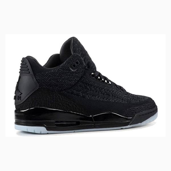 Air Jordan 3 Barbati Nike Flyknit Anthracite Ghete Baschet Negrii | JD-560WZ