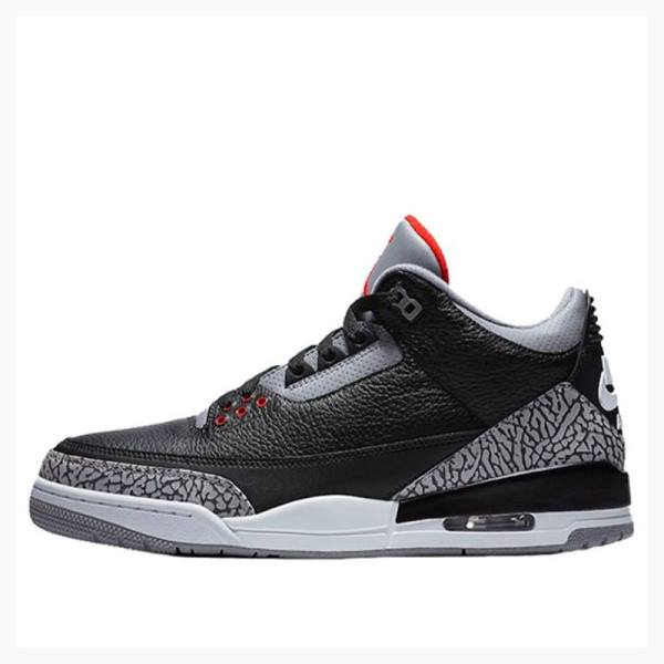 Air Jordan 3 Barbati Nike Retro OG Cement Ghete Baschet Negrii Gri | JD-053UI