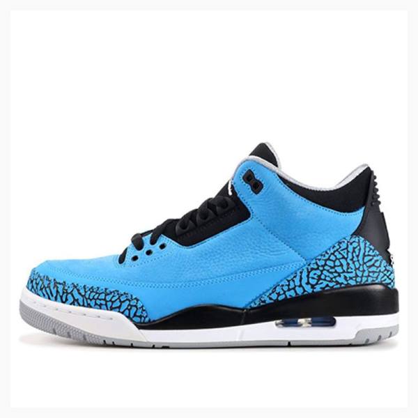 Air Jordan 3 Barbati Nike Retro Powder Ghete Baschet Albastri | JD-923MC