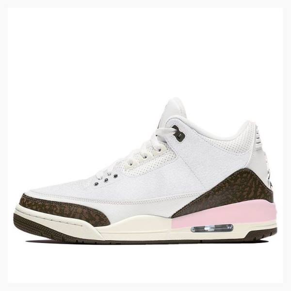 Air Jordan 3 Dama Nike Retro Neapolitan Dark Mocha Ghete Baschet Albi Maro | JD-281DK